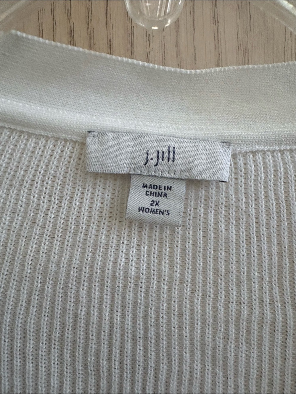 J. Jill White Open-Front Lightweight Cardigan - Picture 3 of 4